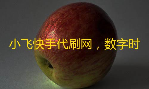 小飞快手代刷网 数字时代下的流量迷思与真实价值拷问