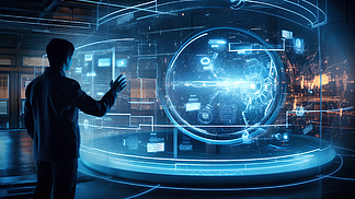 人机交互虚拟屏幕 数字广告设计的未来新维度